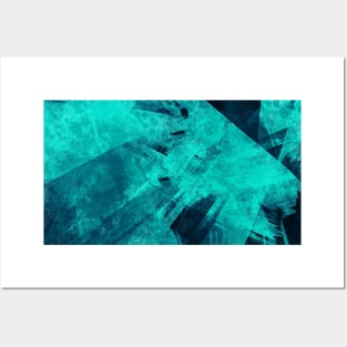 Black and Turquoise Texture | Mix of Colours Posters and Art